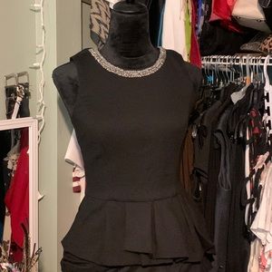 WHBM Peplum Top
